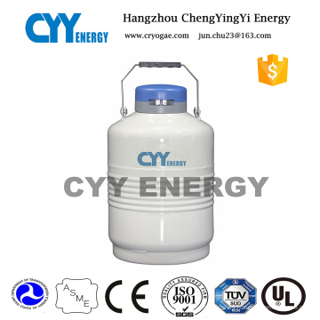 Tanque de almacenamiento de aluminio criogénico de capacidad 6L Contenedor de nitrógeno líquido Yds-6